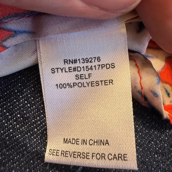 Daniel Rainn Orange Sleeveless Tank Top - Picture 5 of 6